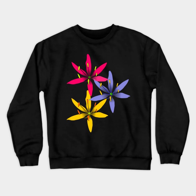 tropical flowers Crewneck Sweatshirt by rh_naturestyles